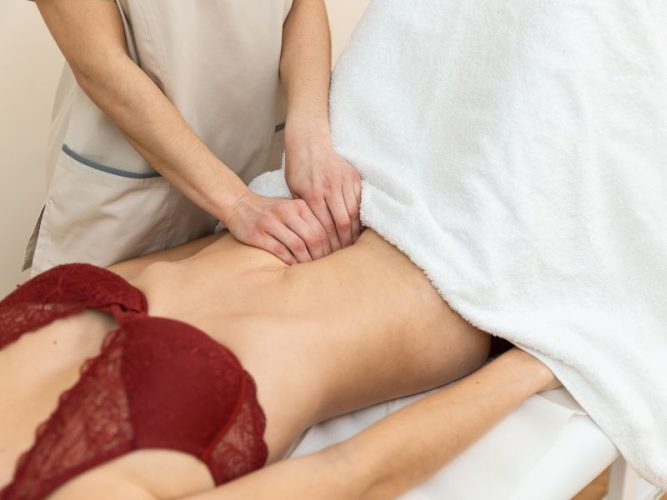 barriga postparto después de 5 meses: diástasis abdominal